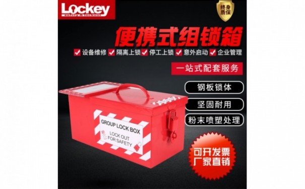 LK05系列便携式组锁箱_金属锁锁具箱-- 洛科安全防护用品