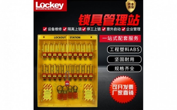 安全锁具管理带盖带配件挂锁板LG11LG15悬挂式可视化锁具工作站-- 洛科安全防护用品