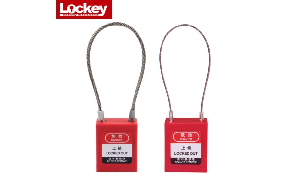 洛科_安全挂锁工业_不锈钢缆绳挂锁_PC175型-- 洛科安全防护用品公司